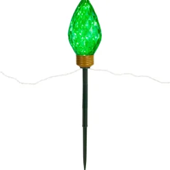 LED Lighted C9 Style Christmas Pathway Lawn Stakes - 3 ft - Multi - 3-Count