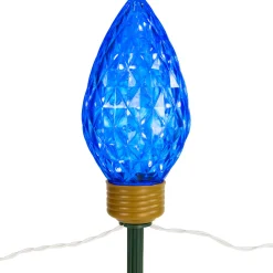 LED Lighted C9 Style Christmas Pathway Lawn Stakes - 3 ft - Multi - 3-Count