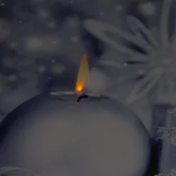 LED Lighted Candle and Gift Wintry Scene Christmas Canvas Wall Art 12