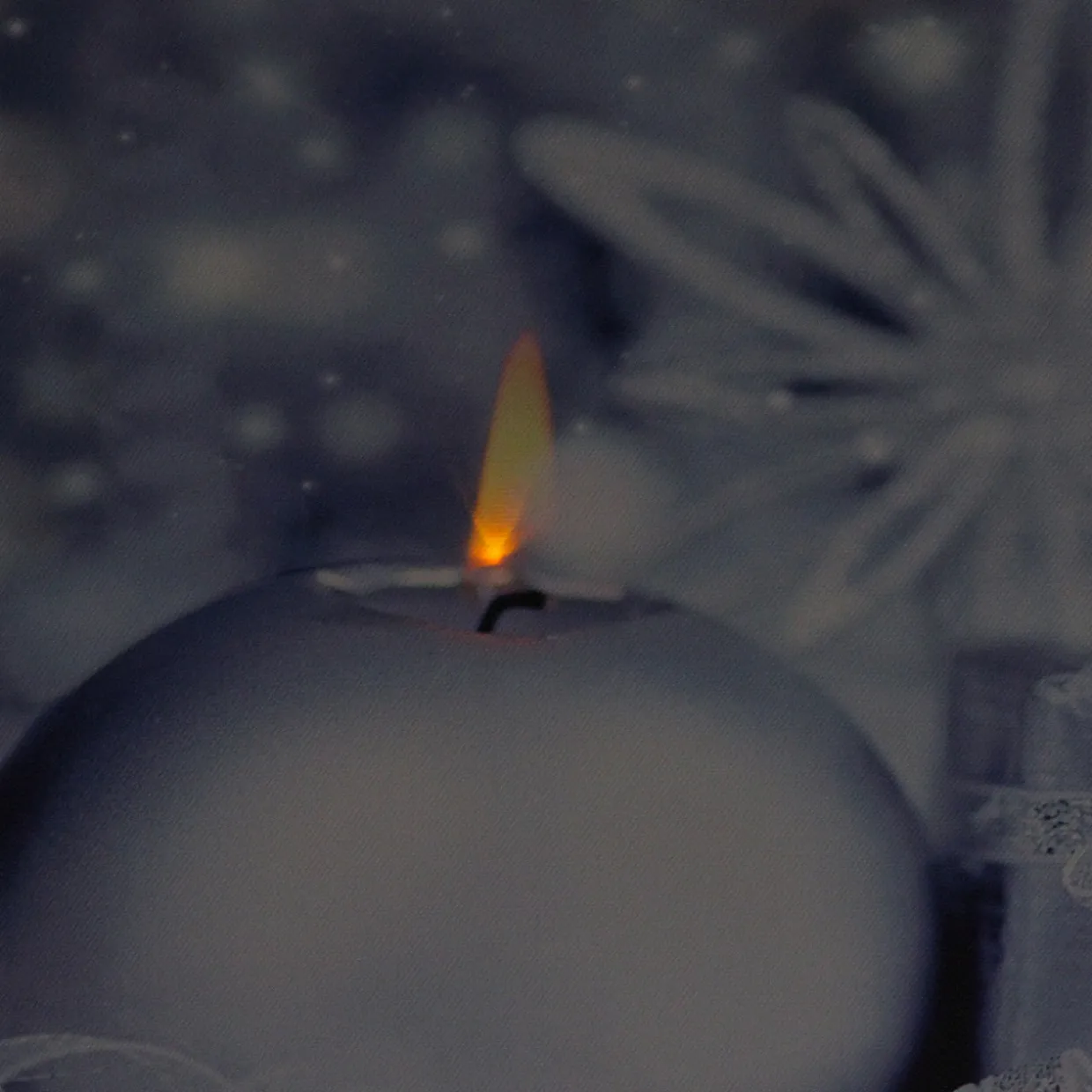 LED Lighted Candle and Gift Wintry Scene Christmas Canvas Wall Art 12" x 15.75"