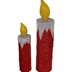 LED Lighted Candles Outdoor Christmas Decorations - 22.75