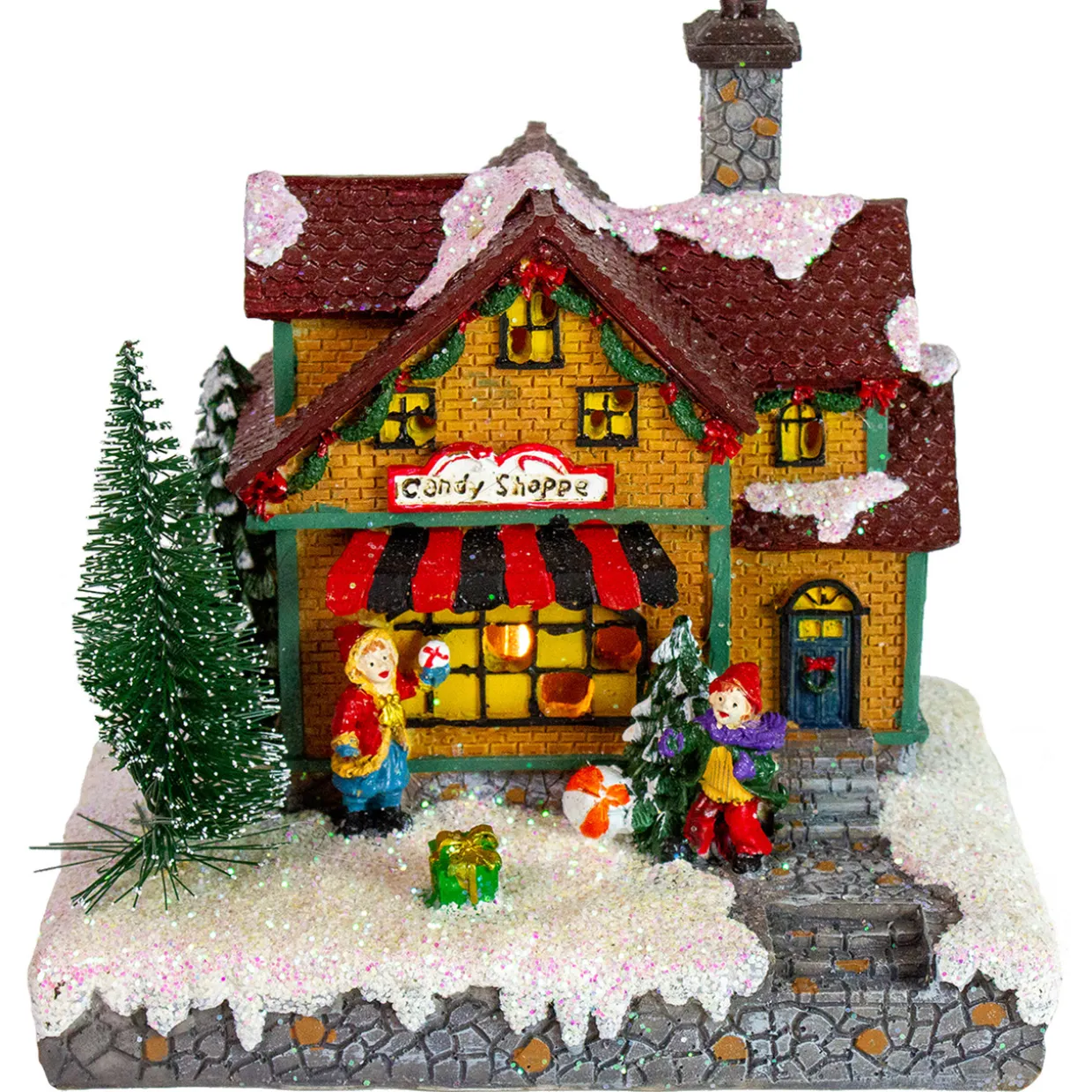LED Lighted Candy Shoppe Christmas Village Decoration - 6.75"