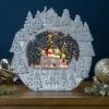 LED Lighted Caroling Snowmen Christmas Snow Globe - 9.5"
