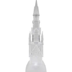 LED Lighted Castle Acrylic Christmas Decoration - 17.5