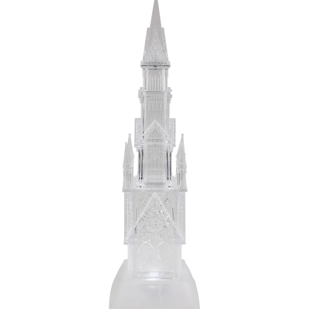 LED Lighted Castle Acrylic Christmas Decoration - 17.5"