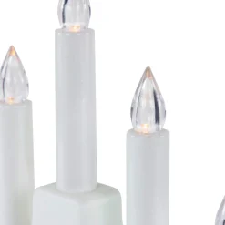 LED Lighted Christmas Candelabra Bridge - White Base - 13