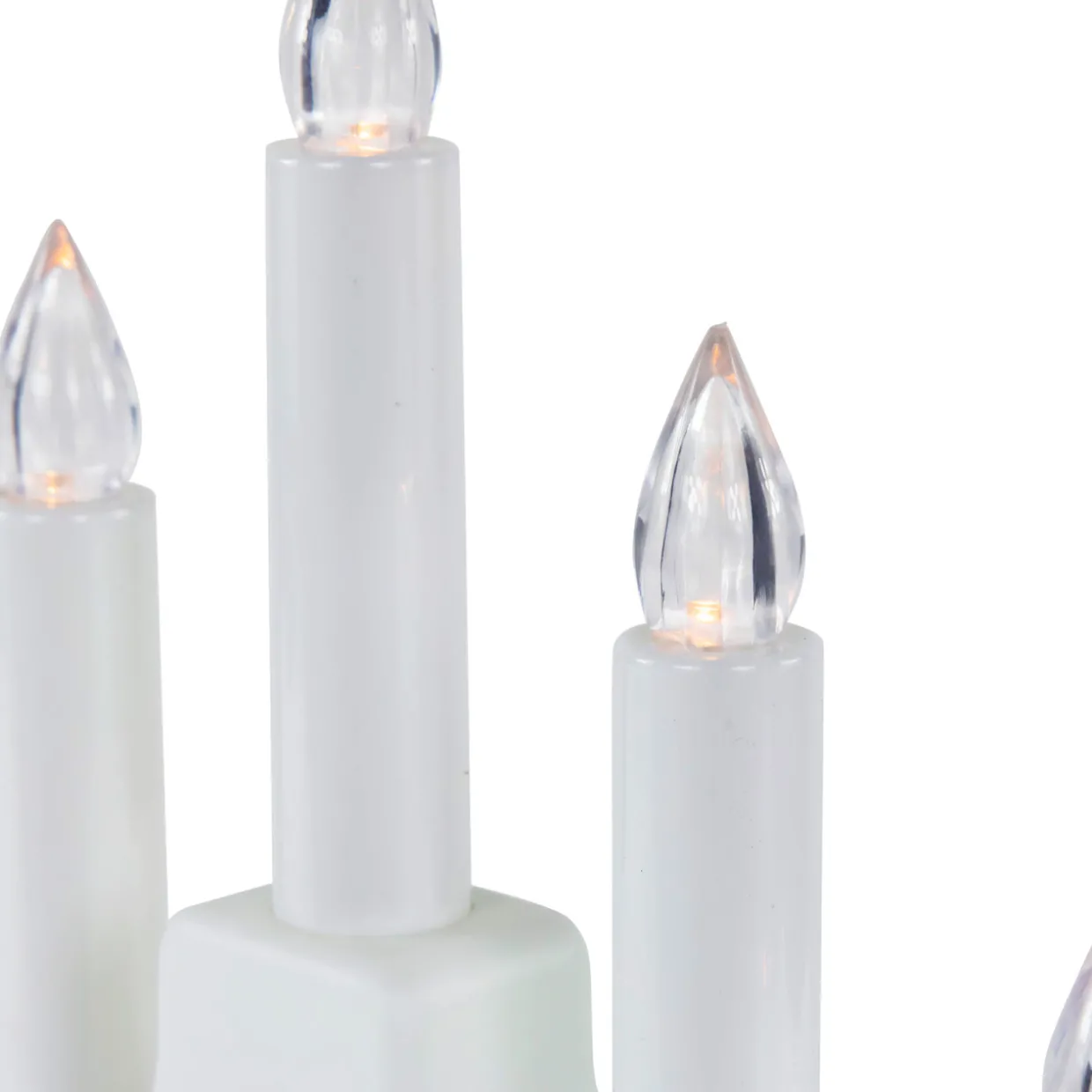 LED Lighted Christmas Candelabra Bridge - White Base - 13"