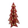 LED Lighted Christmas Tree with Ornaments Decoration - 28" - Gold and Red