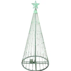 LED Lighted Christmas Tree Show Cone Outdoor Decoration - 4' - Green