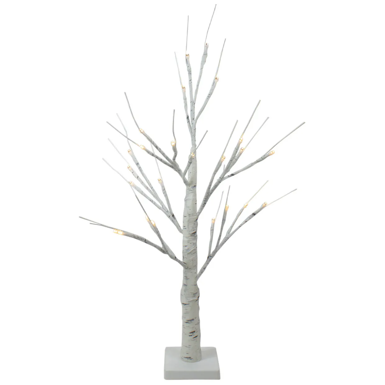 LED Lighted Christmas Twig Tree Outdoor Decoration - 24" - Warm White Lights