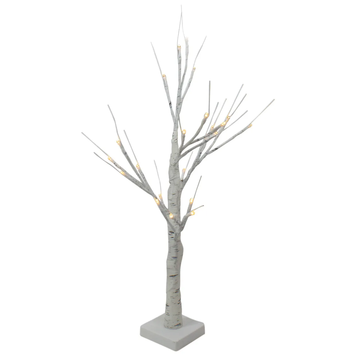 LED Lighted Christmas Twig Tree Outdoor Decoration - 24" - Warm White Lights