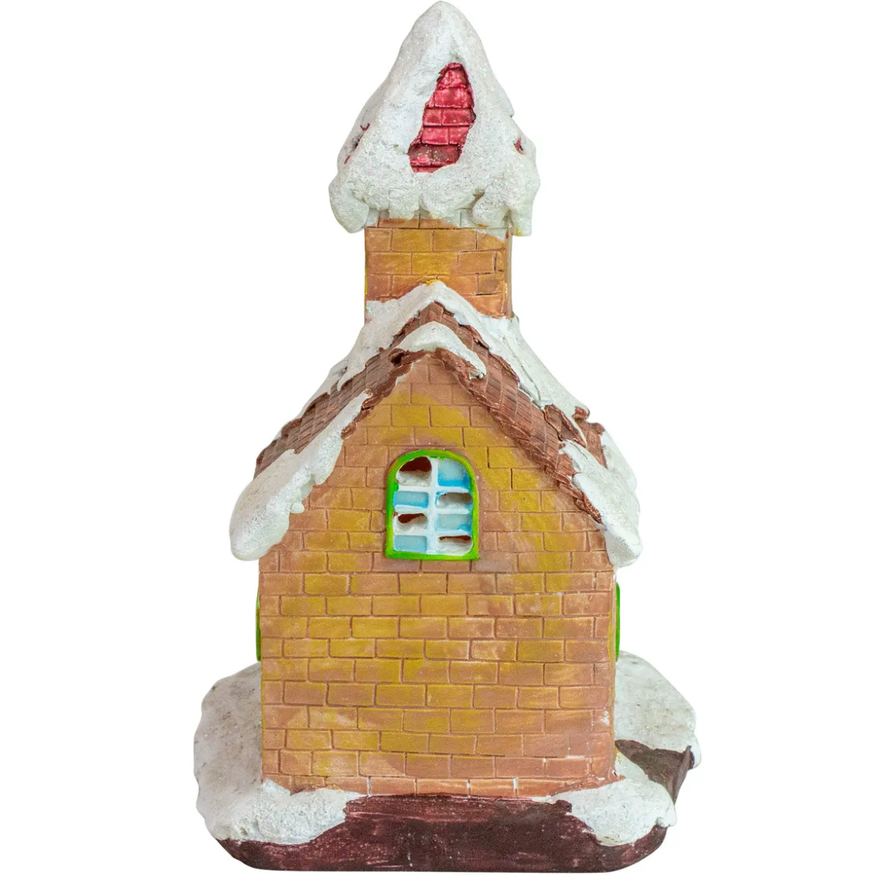 LED Lighted Church Christmas Village Decoration - 8.5"
