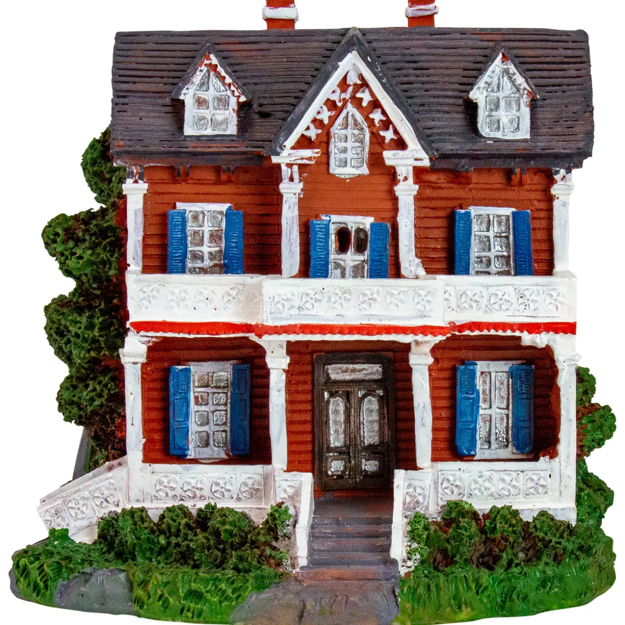 LED Lighted Colonial House Christmas Village Decoration - 4.5"