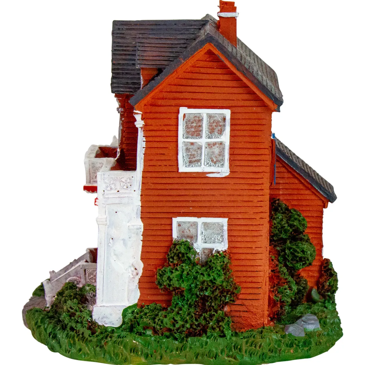 LED Lighted Colonial House Christmas Village Decoration - 4.5"