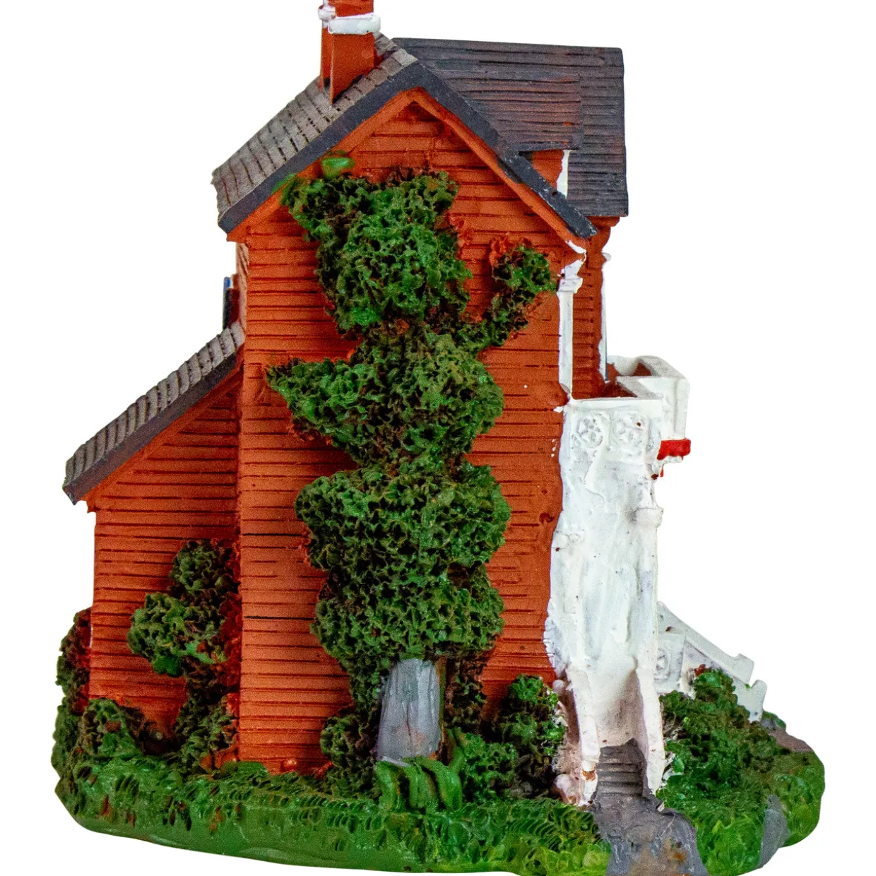 LED Lighted Colonial House Christmas Village Decoration - 4.5"