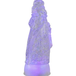 LED Lighted Color Changing Acrylic Santa Claus Christmas Decoration - 10