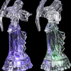 LED Lighted Color Changing Angel Acrylic Christmas Decorations - 9