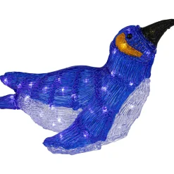 LED Lighted Commercial Grade Acrylic Swimming Penguin Outdoor Christmas Decoration - 16