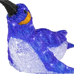 LED Lighted Commercial Grade Acrylic Swimming Penguin Outdoor Christmas Decoration - 16