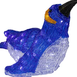 LED Lighted Commercial Grade Acrylic Swimming Penguin Outdoor Christmas Decoration - 16