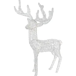 LED Lighted Commercial Grade Acrylic Reindeer Outdoor Christmas Decoration - 46.5