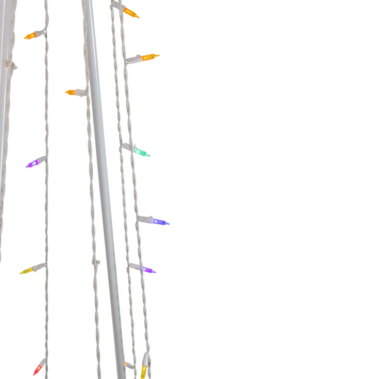 LED Lighted Cone Tree Outdoor Christmas Decoration - 6' - Multi Lights