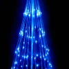 LED Lighted Cone Tree with Star Outdoor Christmas Decoration - 4' - Blue Lights