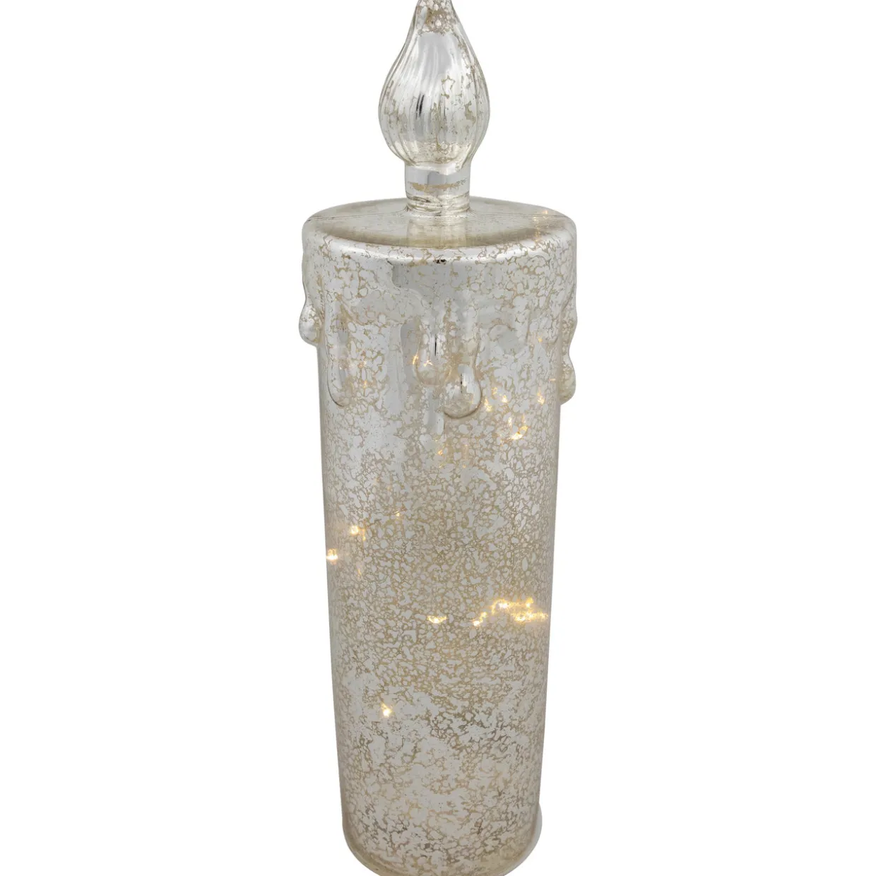 LED Lighted Dripping Candle Christmas Decoration - 13"