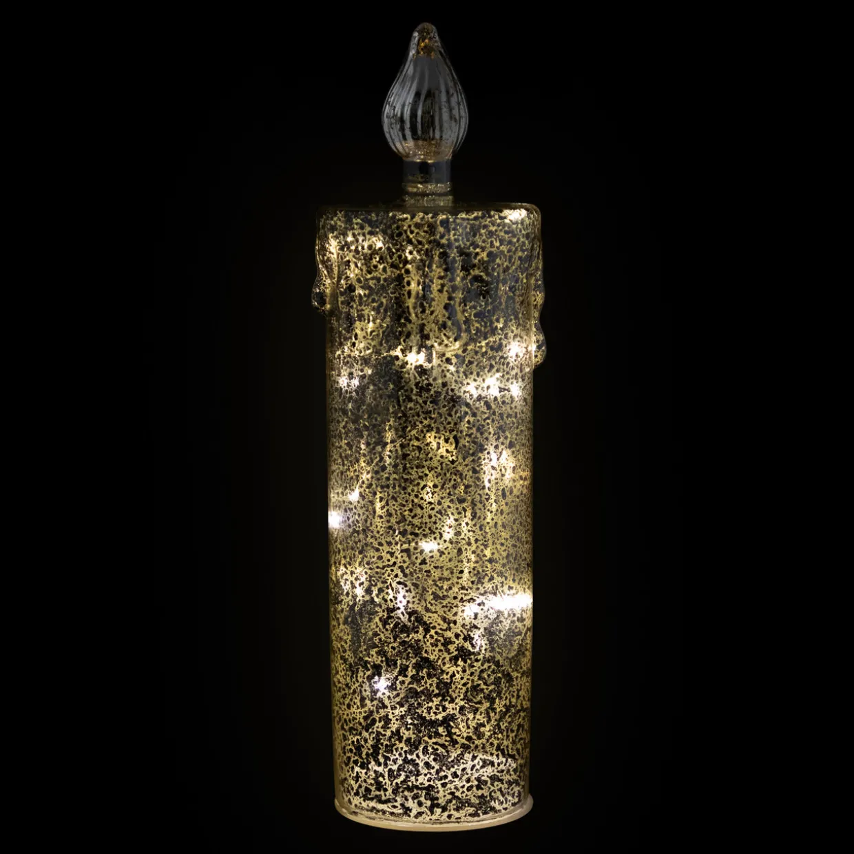 LED Lighted Dripping Candle Christmas Decoration - 13"