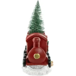 LED Lighted Frosted Trees in Train Christmas Decoration - 12