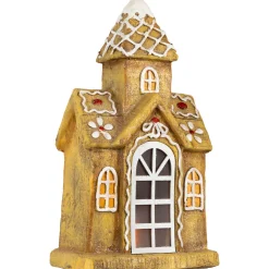 LED Lighted Gingerbread House with Icing Accents Christmas Decoration - 16
