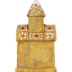 LED Lighted Gingerbread House with Icing Accents Christmas Decoration - 16