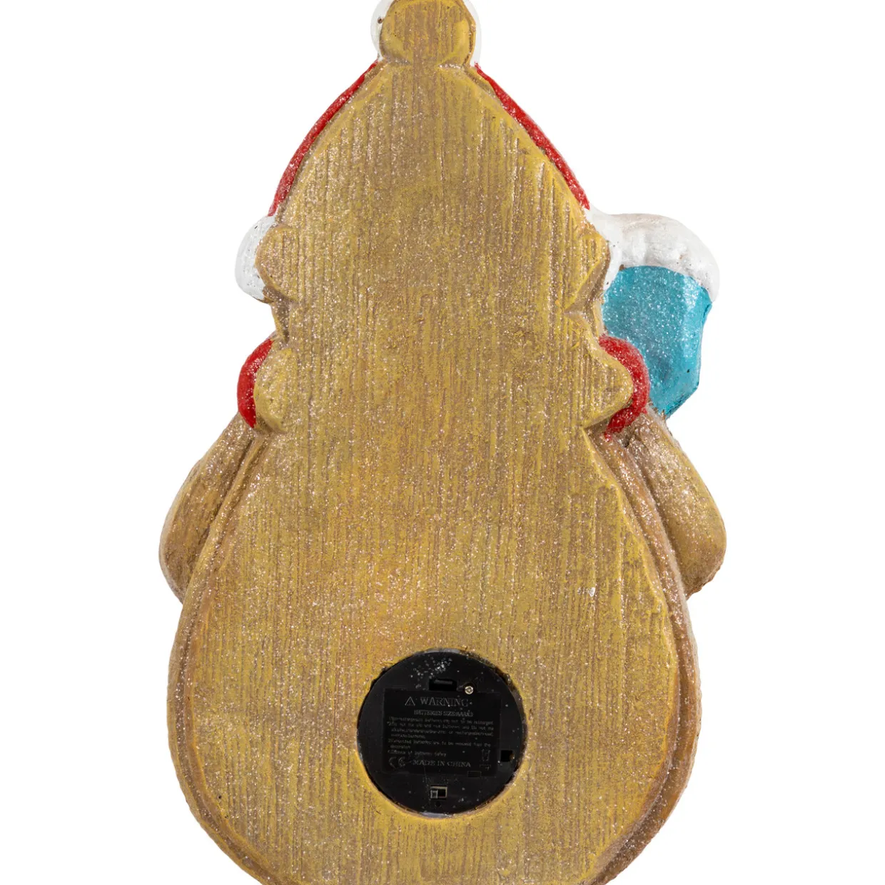 LED Lighted Gingerbread Snowman with Cookie Christmas Figure - 15.75"