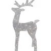 LED Lighted Glitter Reindeer Outdoor Christmas Decoration - 39.5" - Warm White