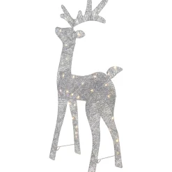 LED Lighted Glitter Reindeer Outdoor Christmas Decoration - 39.5