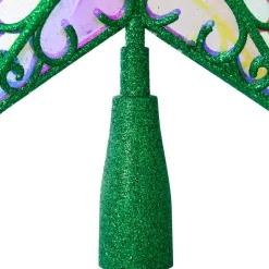 LED Lighted Glittered Star Christmas Tree Topper - 11