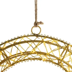 LED Lighted Hanging Christmas Wreath Decorations - 18