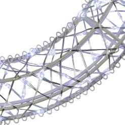 LED Lighted Hanging Christmas Wreath Decorations - 18