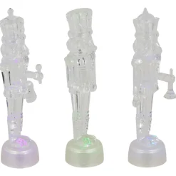 LED Lighted Icy Crystal Nutcracker Christmas Figures - 7.5