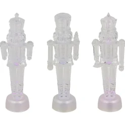 LED Lighted Icy Crystal Nutcracker Christmas Figures - 7.5