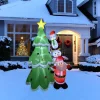 LED Lighted Inflatable Christmas Tree with Santa and Friends Outdoor Decoration - 8.25'