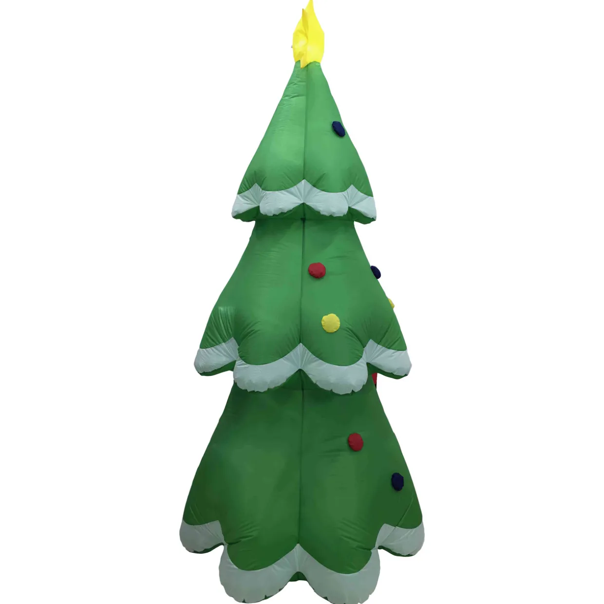 LED Lighted Inflatable Christmas Tree with Santa and Friends Outdoor Decoration - 8.25'
