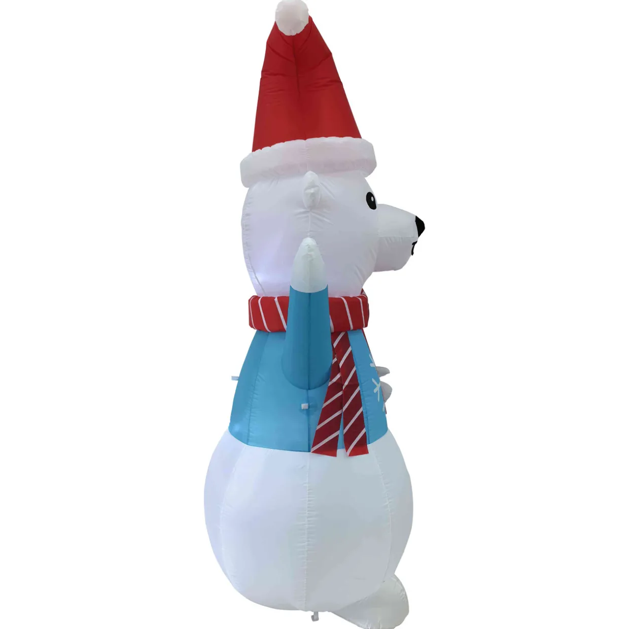 LED Lighted Inflatable Polar Bear Outdoor Christmas Decoration - 8.25'
