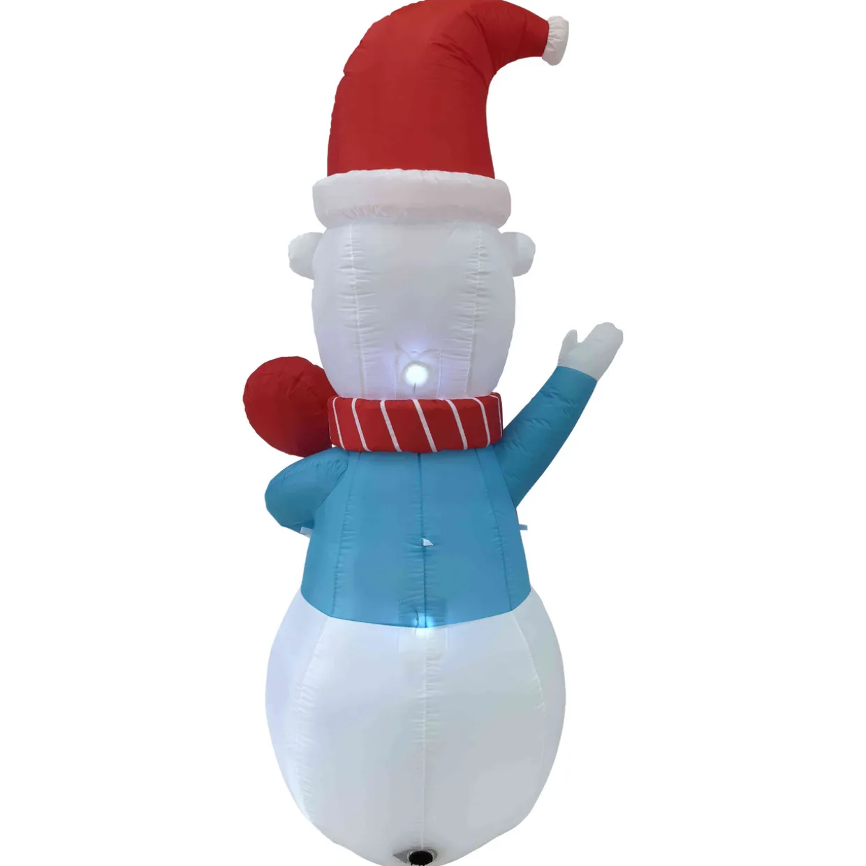 LED Lighted Inflatable Polar Bear Outdoor Christmas Decoration - 8.25'