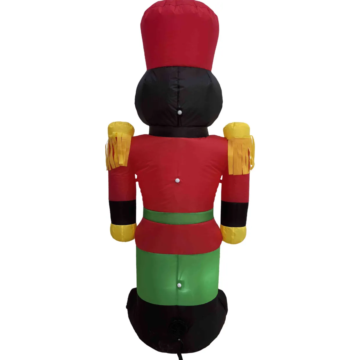 LED Lighted Inflatable Soldier Nutcracker Outdoor Christmas Decoration - 4.25'