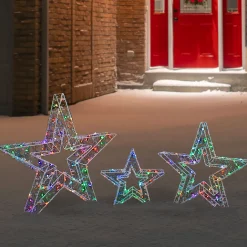 LED Lighted Multi-Function Outdoor Christmas Stars - 23