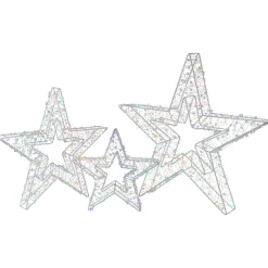 LED Lighted Multi-Function Outdoor Christmas Stars - 23