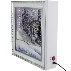 LED Lighted Musical Snowing Snowman Wall Plaque - 15