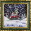 LED Lighted Musical Snowing Retro Truck Wall Art - 31"