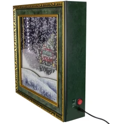 LED Lighted Musical Snowing Retro Truck Wall Art - 31